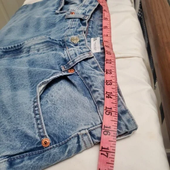 Zara WIDE LEG JEANS HIGH RISE WIDE LEG FULL LENGTH SZ 14-34 - Picture 7 of 12